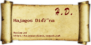 Hajagos Diána névjegykártya
